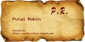 Pulai Robin névjegykártya